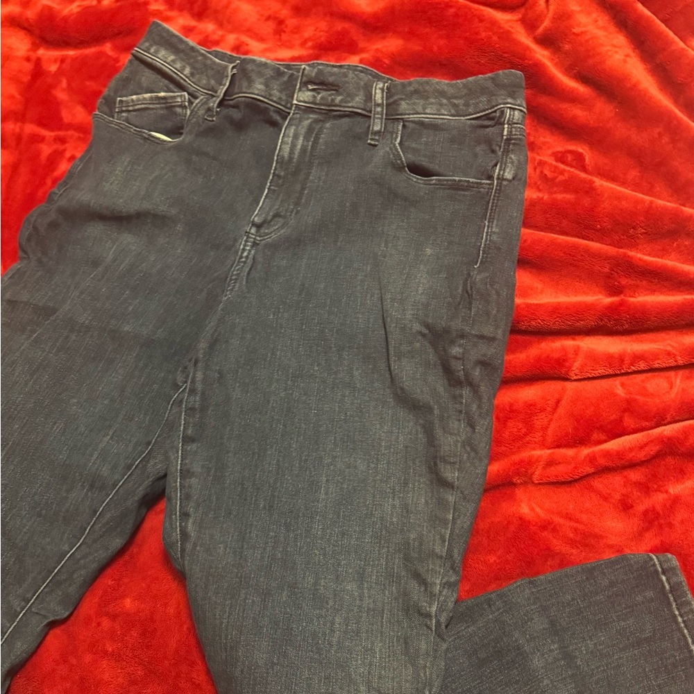 2 pairs size 10 straight leg jeans, mid rise
